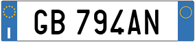 Truck License Plate